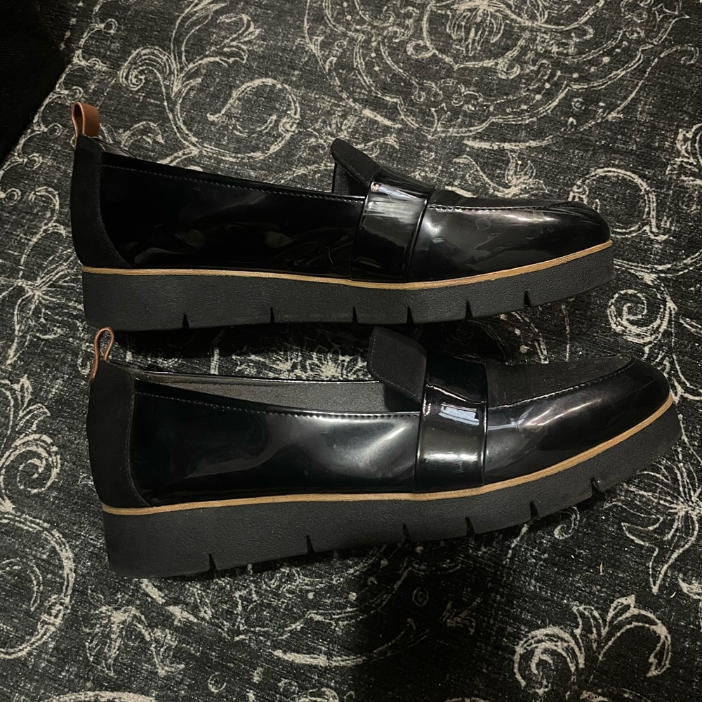 Black loafers